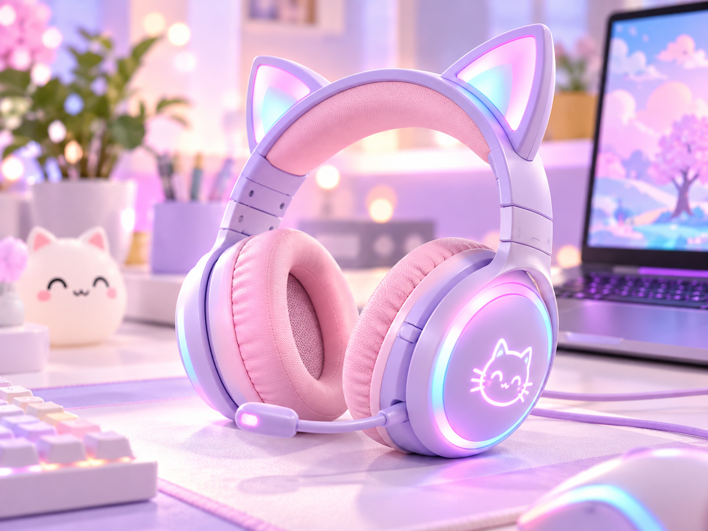 Audífonos Gamer Kids Kawaii